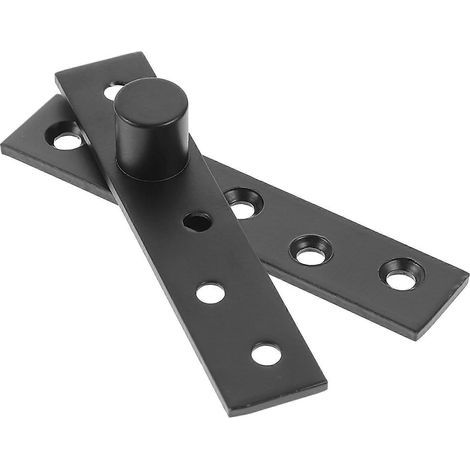 Drehscharnier, Türscharnier mit Schwenkmechanismus, verdecktes Scharnier, Drehscharnier aus Edelstahl – 9,50 x 2,20 x 2,00 cm – Schwarz (1/4)