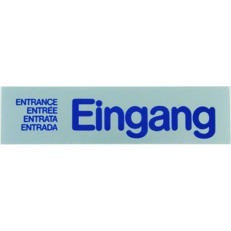Conacord Klebeschild Eingang Klebeschild
