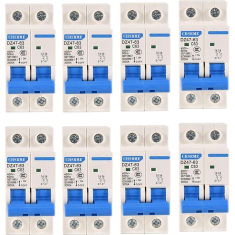 8X 2P 63A AC400V Mcb Solaire Photovoltaïque (Pv) Disjoncteur AC Solaire (1/5)