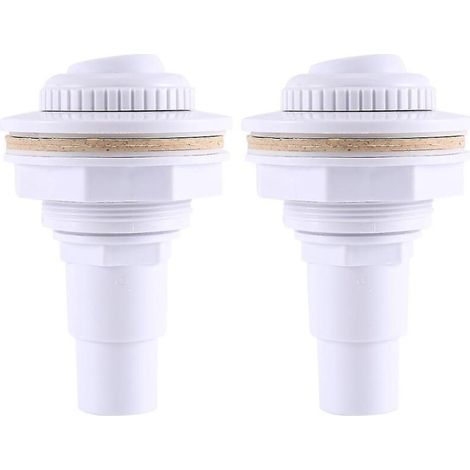 Joint de raccord de jet de retour complet pour piscine hors sol 2 pièces et adaptateur de tuyau mâle 1-1/2 pouce et écrou 3/4 pouce (1/3)