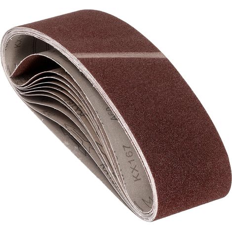 12 Pcs Bandes Abrasives 100mm x 915mm Alumine Oxyde Papier Abrasif (1/5)