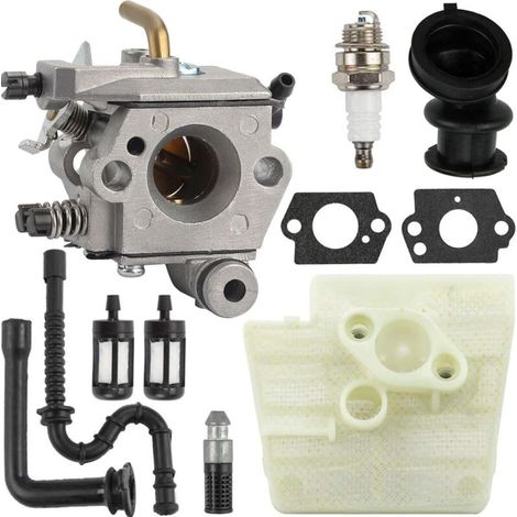 Vergaser für Stihl 024 026 PRO MS260 MS240 MS260 PRO Kettensägen, Ersatzteil 1121 120 0610 WT-403B WT-403A, mit Luftfilter, Zündkerze und Kraftstoffleitung.