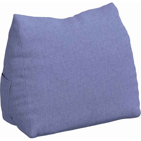 Coussin de Dos Bleu denim 45 x 20 x 35 cm tissu (1/5)
