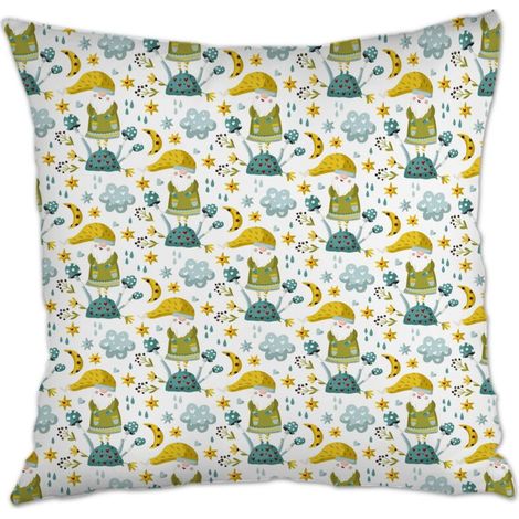 Housse de coussin sans coussin 45x45 inaltérable pour canapé, lit, chaise décoratif de ferme pour Pâques (1/5)