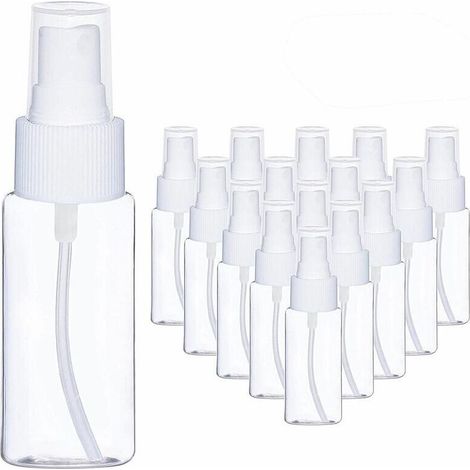 Flacone spray trasparente in plastica per liquidi/confezione secondaria, piccolo flacone spray da 60 ml (20 pezzi) (1/4)