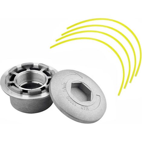 Universal Aluminum Strimmer Head Anti-Shock 4 Line Rotofil Head High Strength Adapter M8 M10 M12 for Lawn Mower Trimmer (1/5)