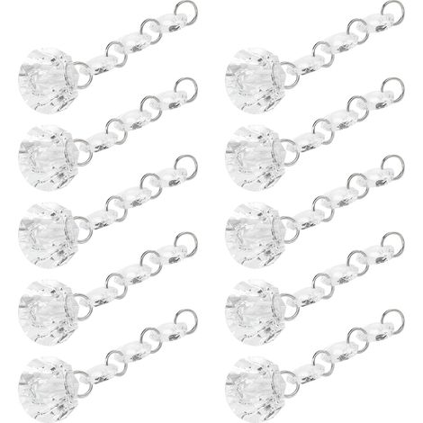 Lot de 10 pendentifs en acrylique à effet diamant, accessoires de décoration pour lustres suspendus (1/5)