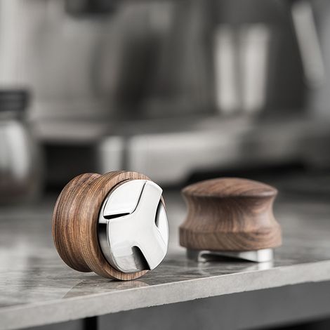 Tamper À Café - En Acier Inoxydable - 51 mm 53 mm 58 mm - Pour Pression Et Nivellement Du Marc De Café - 1 Pièce (1/5)