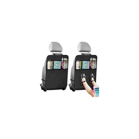 2 Pièces Protection Dossier Voiture, Kick Mats, Tapis de Protection pour Dossier de Voiture, Protections Arrière pour Enfant avec Poches Anti-Saleté Résistant aux Taches pour SUV, Jeeps, Camions (1/5)