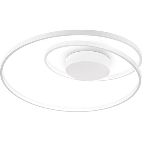 Plafoniera Moderna Dali Oz Metallo Bianco Led 48W 3000K Luce Calda (1/2)