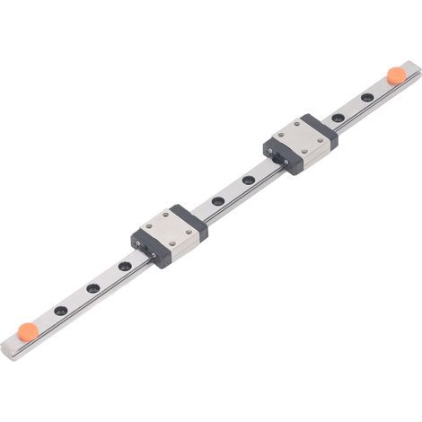 Linearführungsschiene MGN7C, hohe Präzision, 4-Punkt-Kontakt, leichtgängiger Lauf, Gleitstück mit 2 Gleitstücken 100 mm / 3,94 Zoll (1/5)