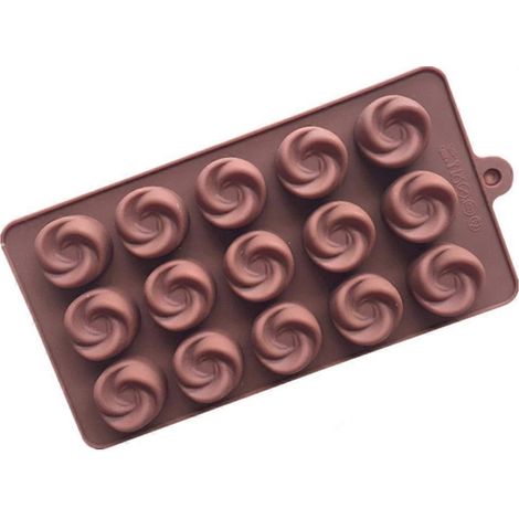 Silikonform mit 15 Mulden für Kuchen, Schokolade und Polymerclay (1/5)