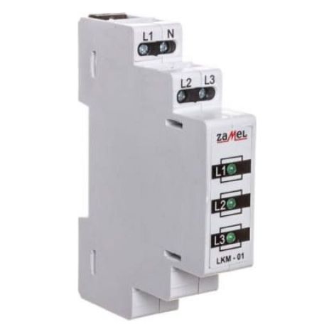 Voyant D Alimentation - 230V 400V - 3xLED Vert - Pour Tableau Electrique - 1 Unite