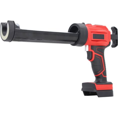 Decdeal Pistolet à calfeutrer sans fil, Rechargeable, vitesse réglable, électrique avec lumière LED, pour les rénovations de la maison, les projets de bricolage