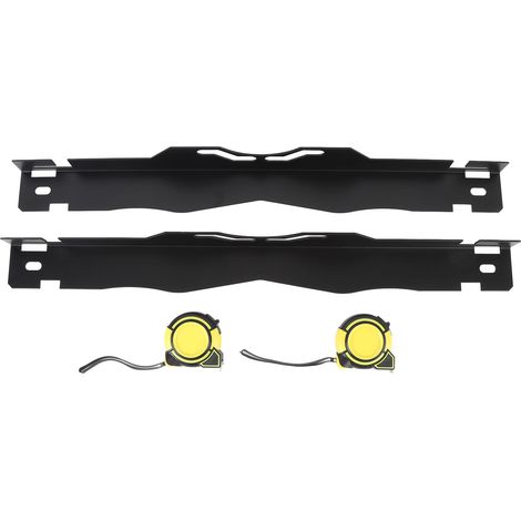 Plaque à outils d'alignement de roues, fer de mesure précis avec ruban à mesurer de 3 mètres pour ATV UTV SUV 2 pièces