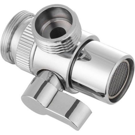 Accessoires de salle de bain durables : raccord, pommeau de douche, interrupteur à trois voies, inverseur pour évier de cuisine, adaptateur de robinet, vanne d'inversion, connecteur de robinet (1/5)