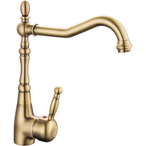 Miscelatore cucina Zanzibar bronzo anticato con doccetta estraibile 3 funzioni