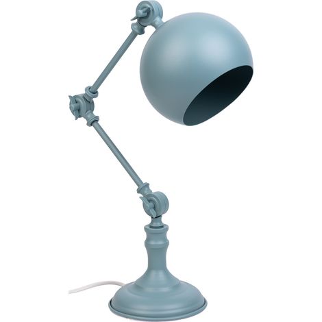 Lámpara flexo de mesa de metal gris 26x15x60