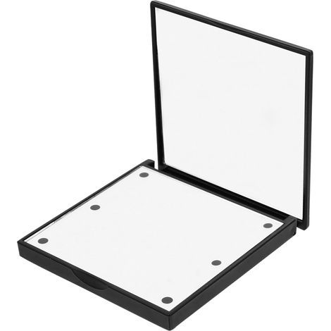 Miroir de maquillage compact à LED portable avec miroir de voyage et de poche noir (1/5)