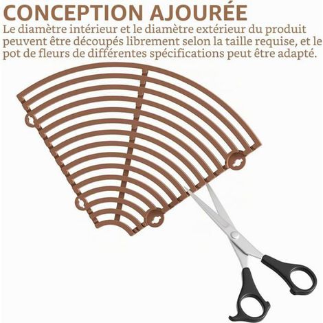 Grille De Pot - Plastique ABS - Découpable - Anti-Chat Et Chien - Diamètres 28 Cm Et 52 Cm - Lot De 4 (1/5)