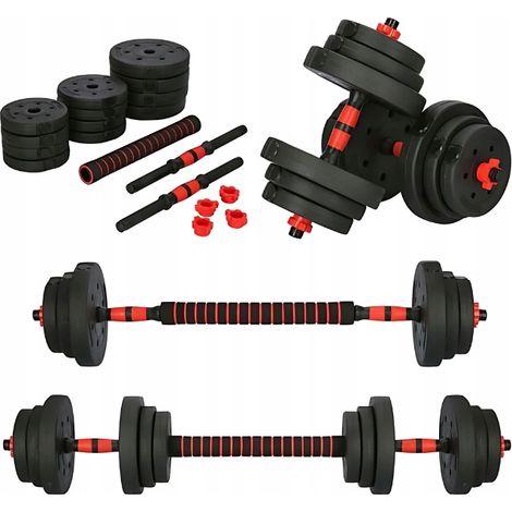 Verstellbare Kurzhanteln 2x10KG LANBELL CONNECTOR Set Kurzhantelstangen 20K Gewichte