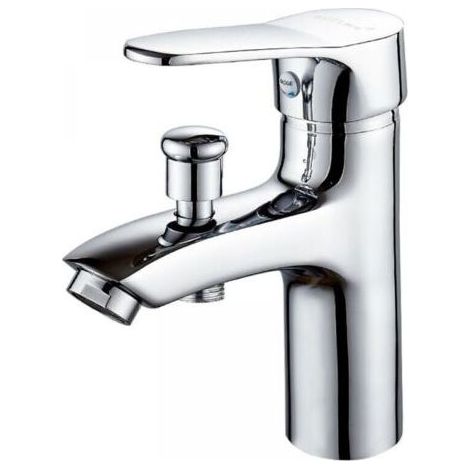 Robinet baignoire robinet monotrou à double usage chaud et froid Alliage Mitigeur de douche, robinet salle bain douche (1/5)