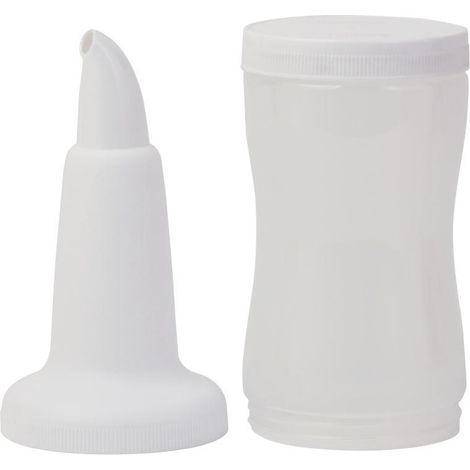 Bouteille verseuse de bar professionnelle 1,08 L - Blanche (1/3)