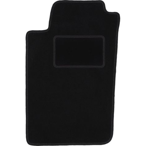 Alfombrilla de conductor negra para: Peugeot 206 hatchback, SW, familiar, CC, cabrio (1998-2010)