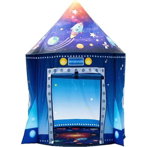 Tentes pour Enfants Capsule Spatiale Tipi pour Enfants Maison de Jeu pour bébé Tente de Jardin Cadeau pour garçons et Filles Tente Rocket