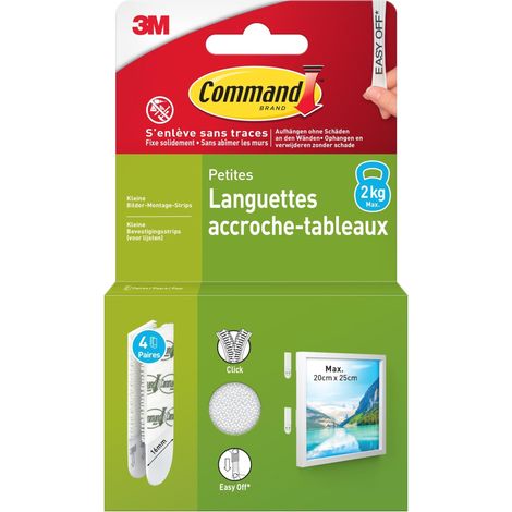 LANGUETTES TAB DECO BLANC S 4 PAIRES -R 3M 17202BP 00