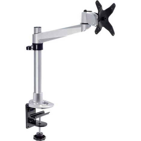SpeaKa Professional SP-1624752 Swivel 1 parte Supporto da tavolo per monitor 25,4 cm (10) - 76,2 cm (30) Argento/Nero (1/3)