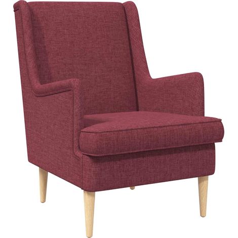 Fauteuil Bordeaux Tissu vidaXL