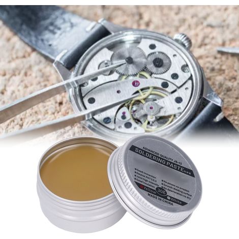 Gelbe Lötpaste, niedrigtemperaturbeständig, ohne Reinigung, auf Kolophoniumbasis, 30 g (1/5)