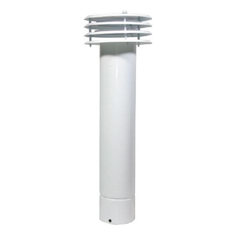 ESALATORE FUMO VENTILATO IN LAMIERA VERNICIATA BIANCA Diam. 135
