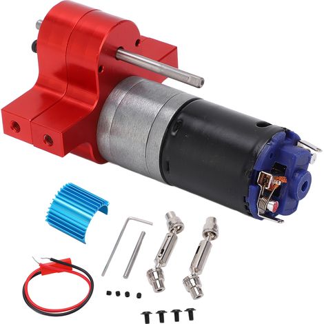 Boîte de transmission métallique avec moteur 370 pour camion militaire WPL B1 B‑1 C14 C‑14 1/16