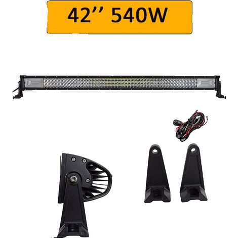 Barra de luz LED, opciones de 270W/405W/540W/675W, resistente al agua IP67. (1/2)