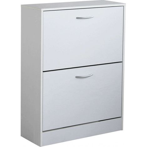 Scarpiera Sally 60x24x80 h cm in Legno Bianca (1/5)
