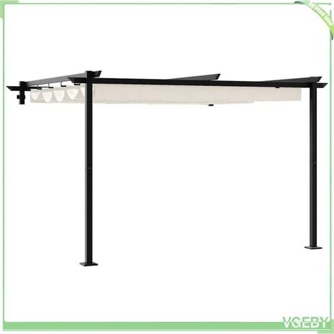 Gazebo mural - FAFEICY - 4003971 - 300 x 300 x 200 cm - Auvent rétractable - Polyester & structure acier (1/5)