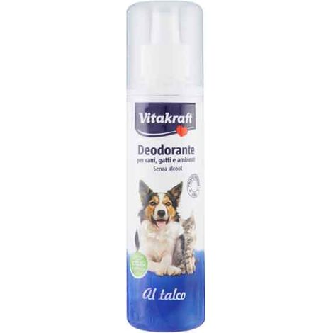 DEODORANTE DELICATO AL TALCO SPRAY PER CANI E GATTI VITAKRAFT 250 ml