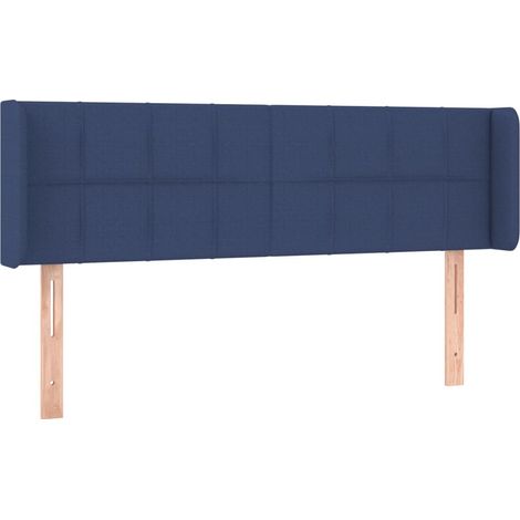 Maison Exclusive - Cabecero de tela azul 147x16x78/88 cm (1/5)
