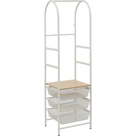 Meshy-kleiderbügel, rechteckig, 51 x 173,5 cm, weiß - 5five (1/5)