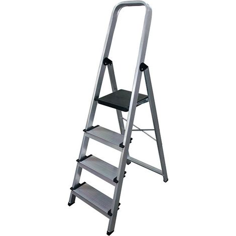 FPLUS escalera aluminio serie 350 4 peldaños , ESPECIFICACIONES TÉCNICAS
TIPO DE USODoméstico y bricolajePESO SOPORTABLE150 kg (testado con 265 Kg).MATERIALPerfiles y peldaños de a
