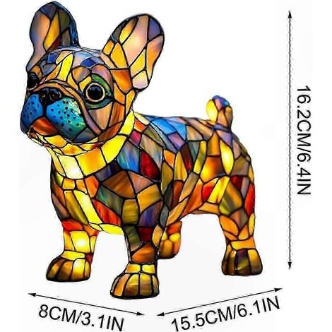 Lampe de nuit Art Canin pp811, décoration murale chaleureuse pour salon et chambre, veilleuse design chien, ambiance apaisante, cadeau original. (1/2)
