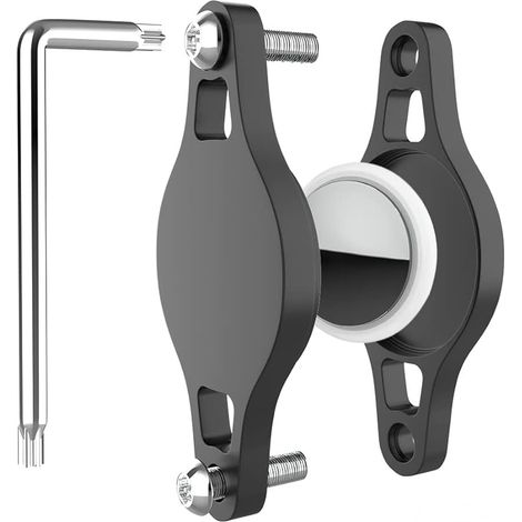 Universel Support vélo antivol pour Apple Airtag, GPS Protection Contre levol Velo Support Caché sous Le Porte-bidon/Porte-vélo, Airtag Support antivol Velo avec vis de sécurité (1/5)