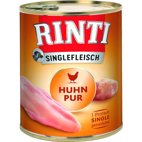 Rinti Singlefleisch Hundenassfutter Adult getreidefrei 800 g Huhn Nassfutter