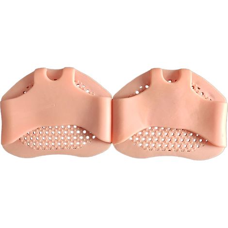 1 Paire Coussinets Avant-Pied Anti-Dérapants, Semelles Gel Souples Alvéolées pour Talons Hauts, Couleur Chair, Lot Large (1/5)