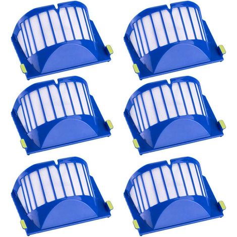Filtros de repuesto para aspiradoras robot iRobot Roomba serie 600 (paquete de 6), incluidos los modelos 675, 677, 670, 665, 655, 645, 614, 694 y 692. (1/5)