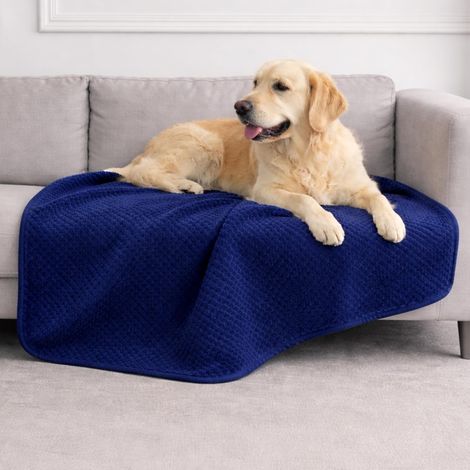 1 Couverture Chien Imperméable, Polaire Réversible, Lavable Machine, Protection Canapé Lit Voiture