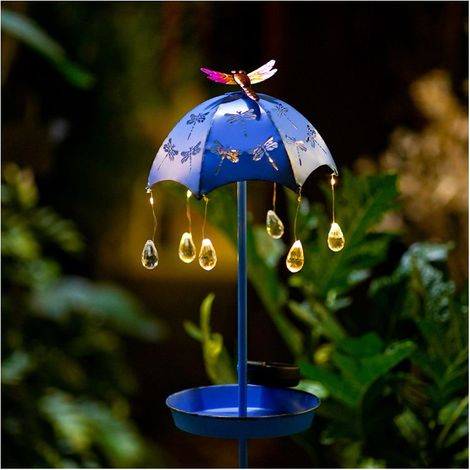 Mangeoire à oiseaux solaire suspendue pour l'extérieur, mangeoire à oiseaux de type parapluie de jardin étanche, mangeoire à oiseaux de jardin (1/4)