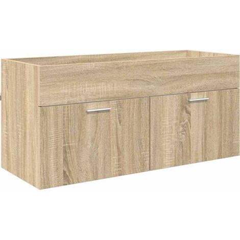 Maison Exclusive - Waschbeckenunterschrank mit Speicher Sonoma-Ei